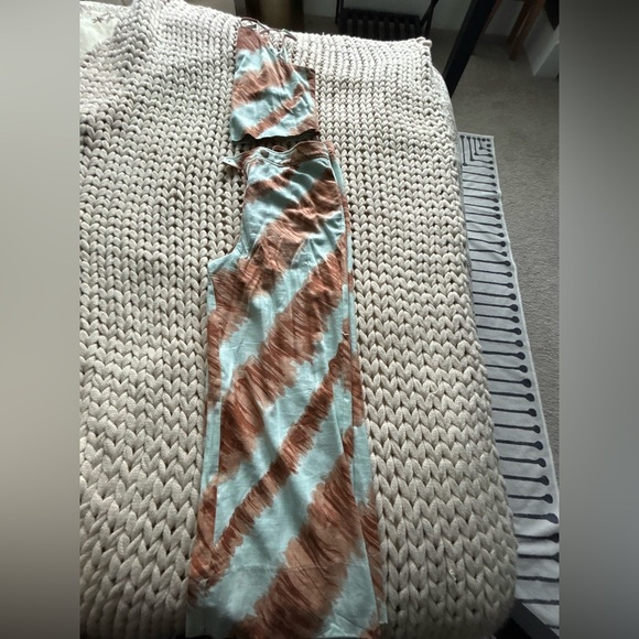 Anthropologie SET Camille Tie-Dye High-Waisted Culottes + Tie-Back Crop Top | M - Picture 2 of 16